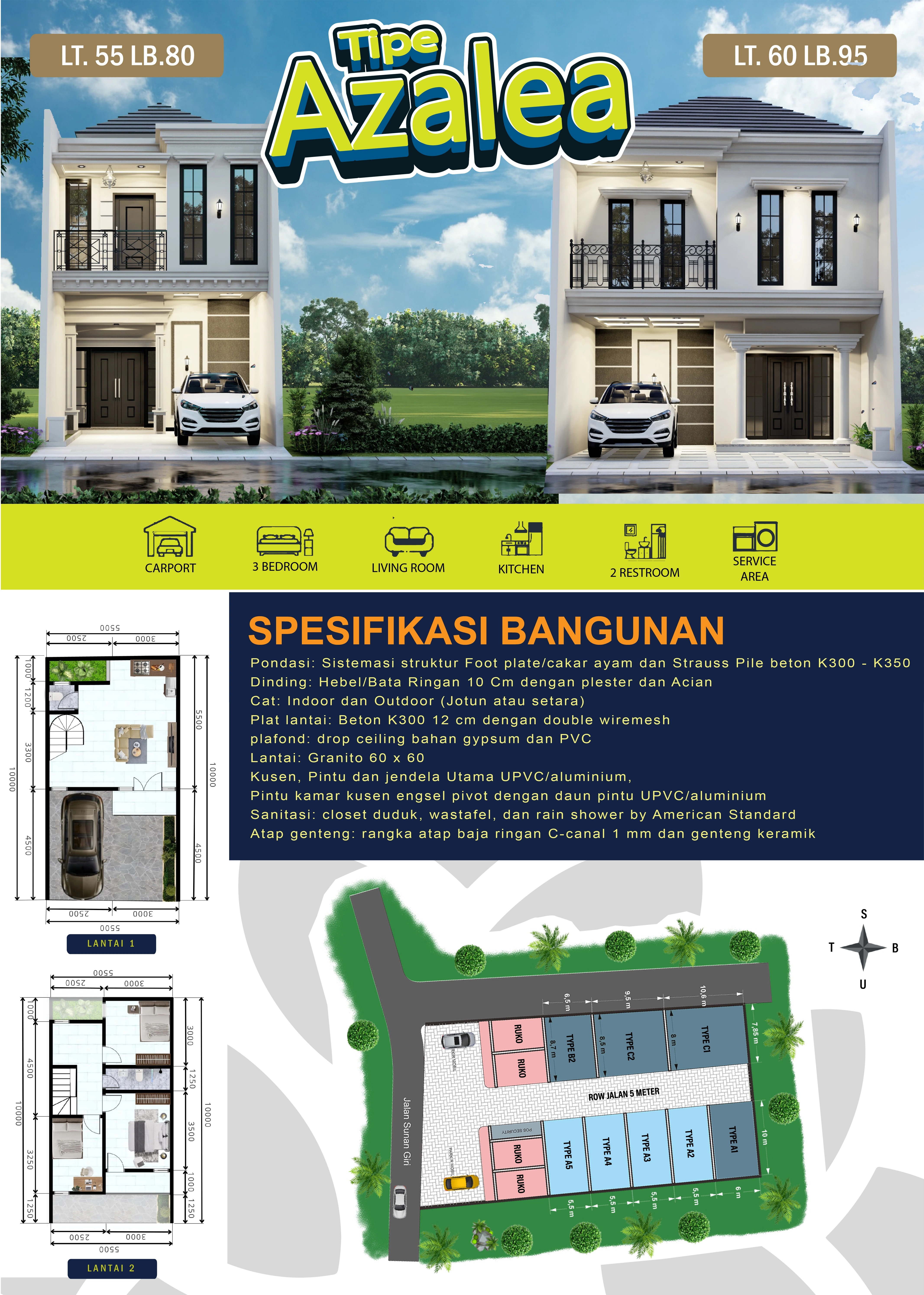 Tipe Rumah Edelweiss 56